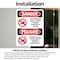 Signmission No Swimming Pool Closed Chemicals Bilingual Danger Sign, Vinyl Decal, 3.5in W x 5in L, 2PK OS-2PACK-DS-D-35-VS-1627 - alternate 3